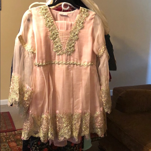 peplum top with bell bottom